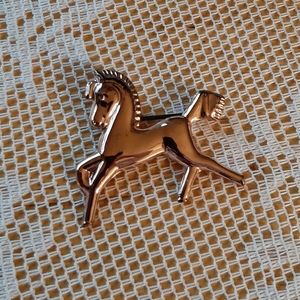 Vintage Sterling Horse Pin